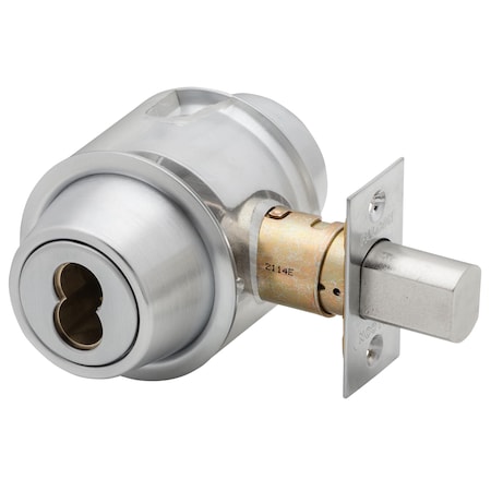 Falcon Grade 2 Single Cylinder w/ Interior Rose Deadbolt, SFIC Less Core, 26D D221B 626